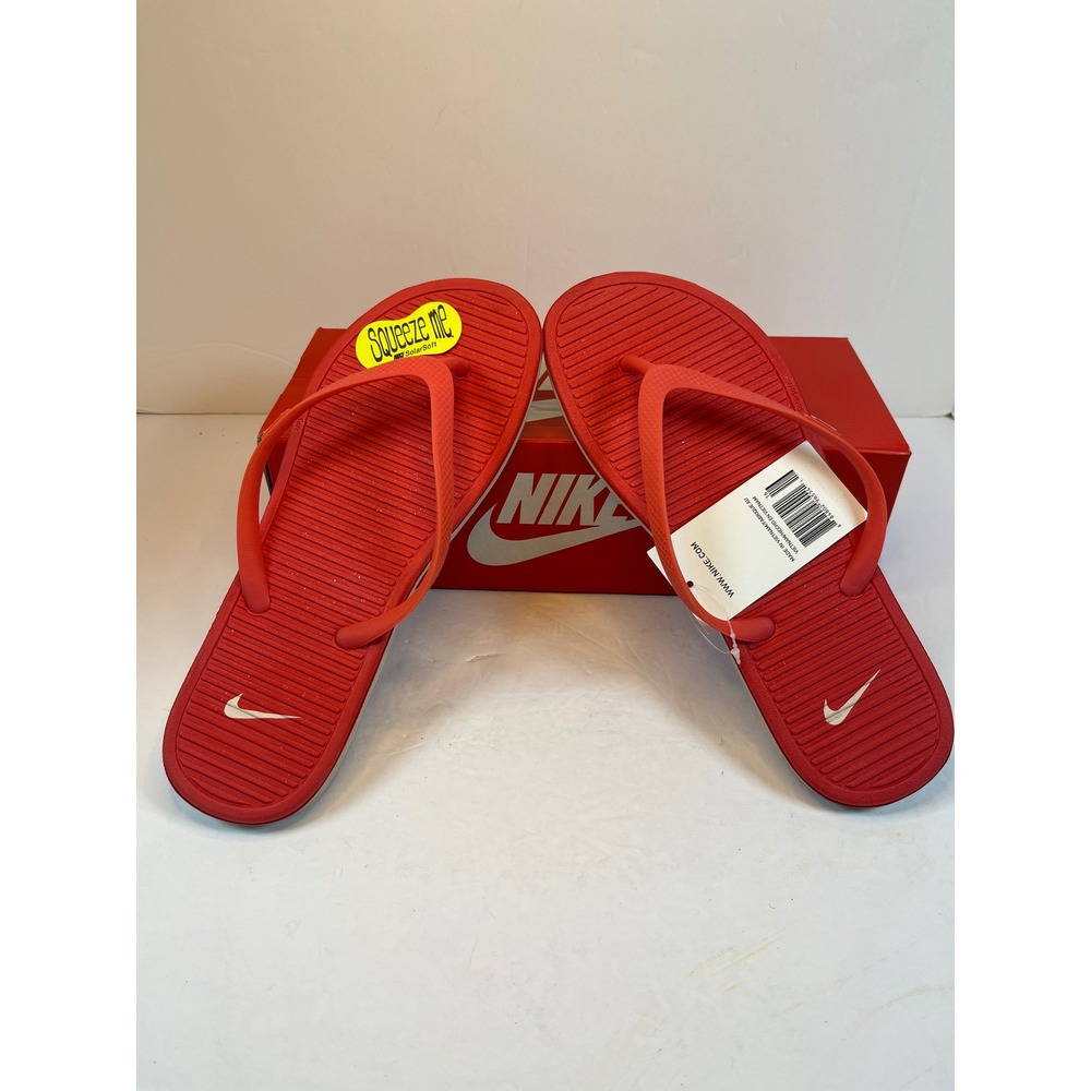 Nike Solarsoft Thong II Womens Flip Flop Sandals Fruit Punch Red 488161-600 9
